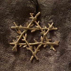 Source Unknown silver Branch Sculpture Star of David ornament
